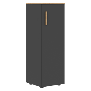 Шкаф колонна средний с правой дверью FORTA Графит-Дуб Гамильтон   FMC 40.1 (R) (399х404х801) в Первоуральске