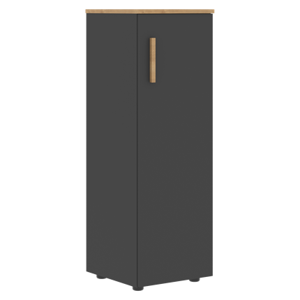 Шкаф колонна средний с правой дверью FORTA Графит-Дуб Гамильтон   FMC 40.1 (R) (399х404х801) в Екатеринбурге - изображение