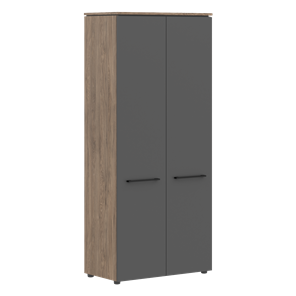 Шкаф высокий с глухими дверьми MORRIS TREND Антрацит/Кария Пальмира MHC 85.1 (854х423х1956) в Кушве