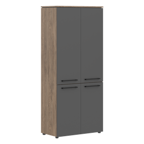Шкаф с глухими дверьми MORRIS TREND Антрацит/Кария Пальмира MHC 85.3 (854х423х1956) в Краснотурьинске