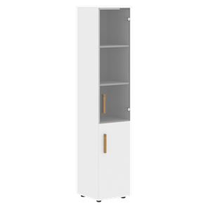 Шкаф колонна высокий с дверью FORTA Белый FHC 40.2 (L/R) (399х404х1965) в Каменске-Уральском