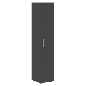 Высокий шкаф колонна с глухой дверью FORTA Черный Графит  FHC 40.1 (L/R) (399х404х1965) в Каменске-Уральском