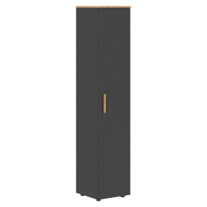 Высокий шкаф с глухой дверью колонна FORTA Графит-Дуб Гамильтон   FHC 40.1 (L/R) (399х404х1965) в Каменске-Уральском
