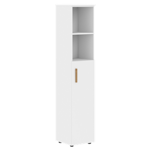 Шкаф колонна высокий с глухой средней дверью правой FORTA Белый FHC 40.5 (R) (399х404х1965) в Екатеринбурге