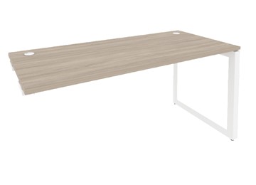 Приставной стол к тумбе O.MO-SPR-4.8 Белый/Дуб Аттик в Кушве