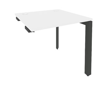 Приставной стол к тумбе O.MP-SPR-0.8 Антрацит/Белый бриллиант в Кушве