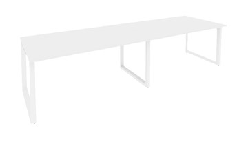 Конференц-стол для переговоров O.MO-PRG-2.4 Белый/Белый бриллиант в Ирбите