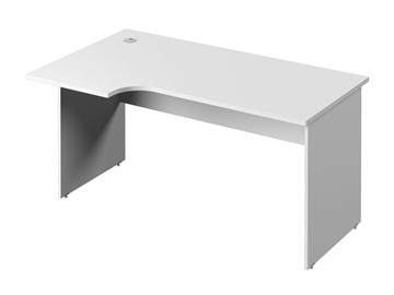 Письменный стол С-35 левый, цвет Белый в Кушве