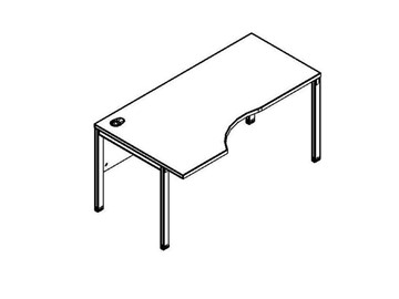 Эргономичный стол XMCET 149L, левый, 1400х900х750 в Ревде