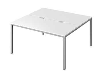 Письменный стол СL-41 (Белый/каркас серый) в Асбесте