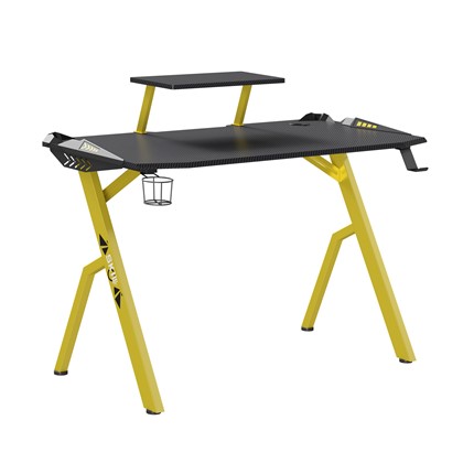 Геймерский стол SKILL CTG-001, (1200х600х750), Черный/ Желтый в Кушве - изображение