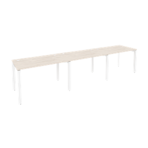 Стол на металлокаркасе O.MP-RS-3.2.7 (Белый/Денвер светлый) в Ревде