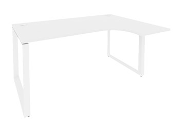 Угловой письменный стол O.MO-SA-4R Белый/Белый бриллиант в Асбесте