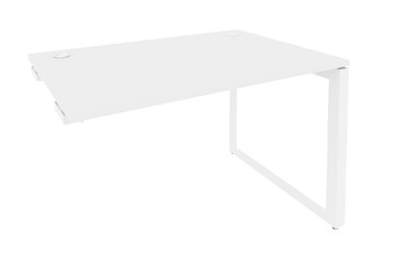 Приставной стол к тумбе O.MO-SPR-3.8 Белый/Белый бриллиант в Кушве