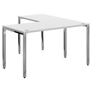 Письменный угловой  стол для персонала левый XTEN GLOSS  Белый  XGCT 1415.1 (L) (1400х1500х750) в Полевском