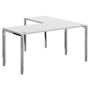 Письменный угловой  стол для персонала левый XTEN GLOSS  Белый XGCT 1615.1 (L) (1600х1500х750) в Ревде