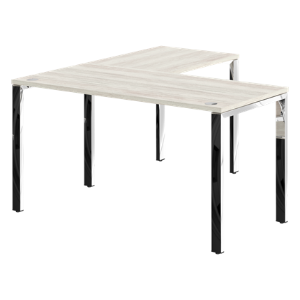 Письменный угловой  стол для персонала правый XTEN GLOSS  сосна Эдмонд  XGCT 1415.1 (R) (1400х1500х750) в Екатеринбурге - изображение