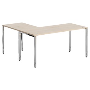 Письменный угловой  стол для персонала правый XTEN GLOSS  Бук Тиара XGCT 1615.1 (R) (1600х1500х750) в Кушве