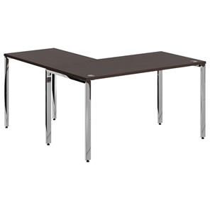 Письменный угловой  стол для персонала правый XTEN GLOSS Легно Темный  XGCT 1415.1 (R) (1400х1500х750) в Первоуральске