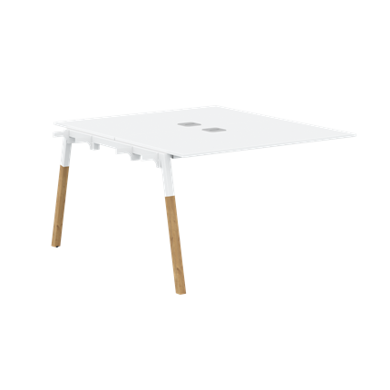 Стол для переговоров FORTA Белый-Белый-Бук FIWST 1113 (1180х1346х733) в Кушве - изображение