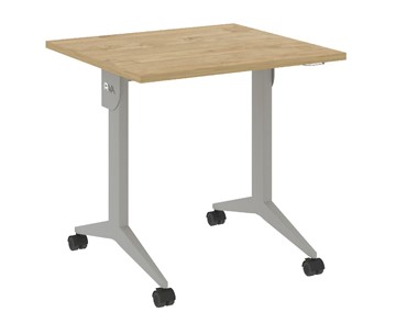 Мобильный стол X.M-0.7, Металл серый/Тиквуд светлый в Первоуральске