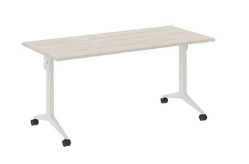 Складной стол X.M-5.7, Металл белый/Денвер светлый в Первоуральске