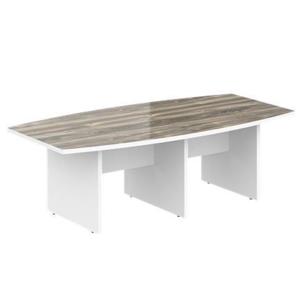 Стол для совещаний MORRIS Дуб Базель/Белый MCT 2412 (2400x1200x750) в Ревде - изображение