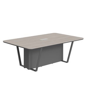 Стол для заседаний LINE Дуб-серый-антрацит СФ-571722.1 (2200х1340х754) в Кушве