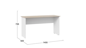Офисный стол Тип 14, 1400 (Дуб Сонома/Белый Ясень) в Полевском - предосмотр 2