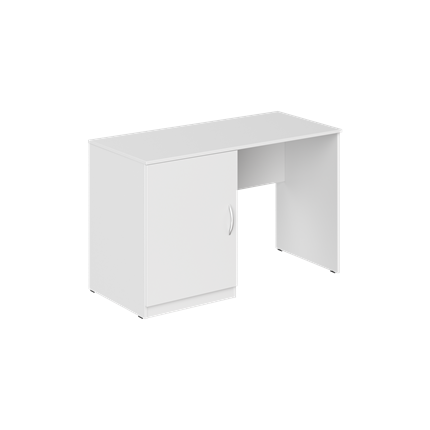 Стол с тумбой под холодильник						 KANN KTFD 1255 L  Левый 1200х550х750 мм. Белый в Екатеринбурге - изображение