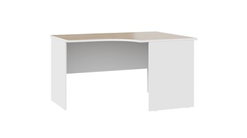 Письменный угловой стол Успех-2 ПМ-184.05 (Дуб Сонома, Белый) в Кушве
