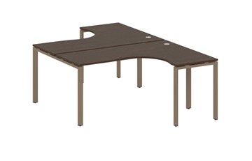 Письменный стол Metal System БП.РАС-СА-2.4 Венге/Мокко в Полевском