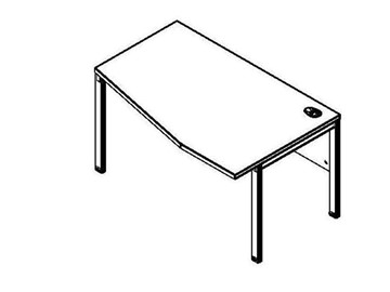 Эргономичный стол XMCT 169R, правый, 1600х900х750 в Кушве