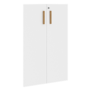 Средние двери для шкафов с замком FORTA Белый FMD 40-2(Z) (794х18х1164) в Кушве