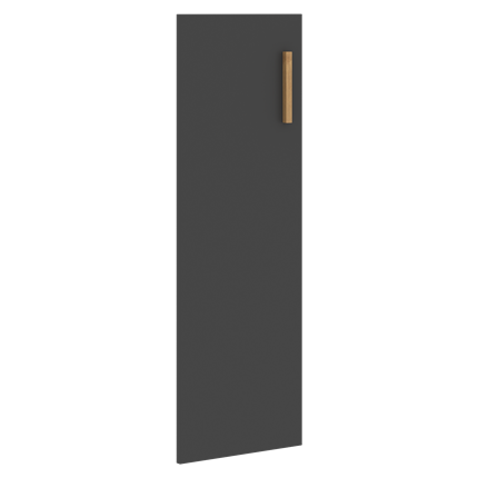 Дверь для шкафа средняя левая FORTA Черный Графит FMD40-1(L) (396х18х1164) в Екатеринбурге - изображение