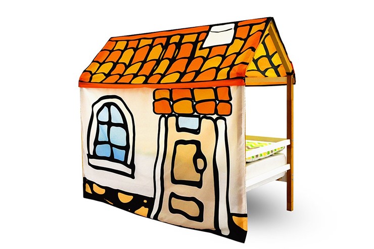 Игровая накидка для кровати-домика Svogen «Черепичный домик» в Екатеринбурге - изображение 1