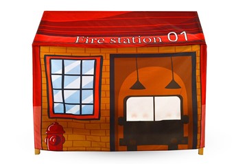 Игровая накидка для кровати-домика Svogen «Пожарная станция» в Екатеринбурге - предосмотр