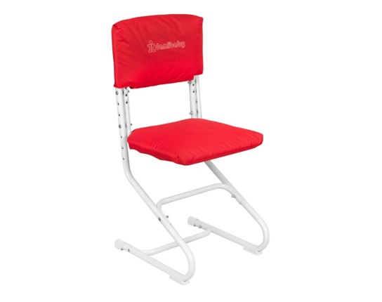 Набор чехлов на спинку и сиденье стула СУТ.01.040-01 Красный, ткань Оксфорд в Первоуральске - изображение