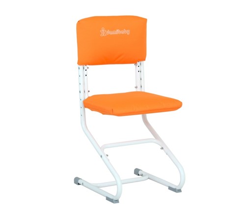Набор чехлов на спинку и сиденье стула СУТ.01.040-01 Оранжевый, Замша в Ревде - изображение