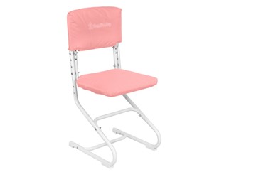 Набор чехлов на сиденье и спинку стула СУТ.01.040-01 Розовый, Замша в Ирбите