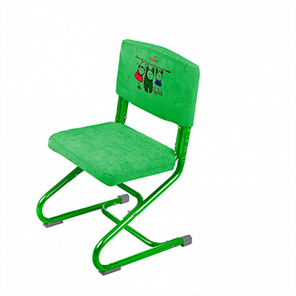 Чехол для стула СУТ 01-01 Зеленый, Замша в Асбесте