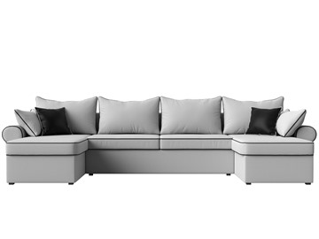 Большой П-образный диван Элис, Белый (экокожа) в Артемовском - предосмотр 3