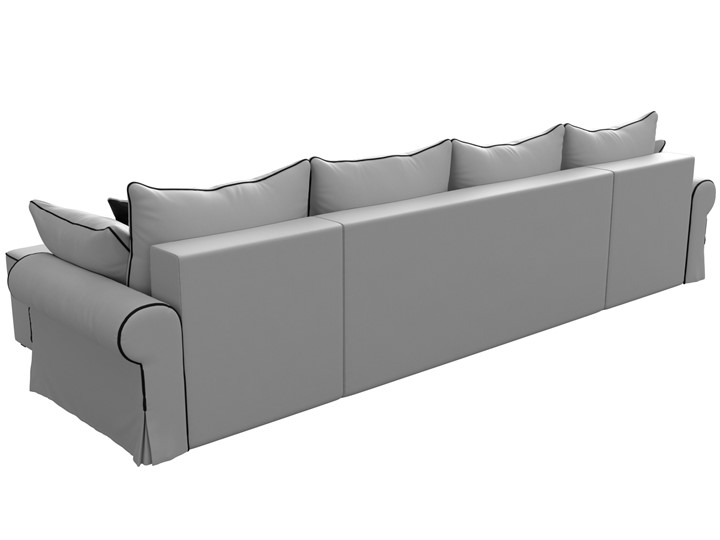 Большой П-образный диван Элис, Белый (экокожа) в Асбесте - изображение 7