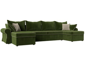 П-образный диван Элис, Зеленый (микровельвет) в Кушве