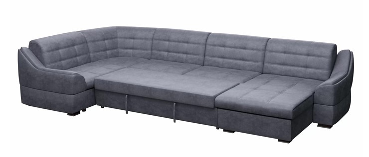 Большой диван с оттоманкой и креслом Антарес 1 ПДУ New в Полевском - изображение 2