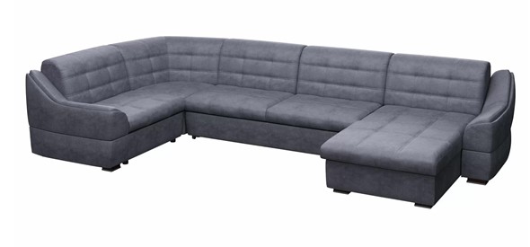 Большой диван с оттоманкой и креслом Антарес 1 ПДУ New в Ирбите - изображение