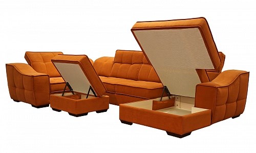 Угловой диван N-11-M (П1+ПС+УС+Д2+Д5+П1) в Полевском - изображение 2