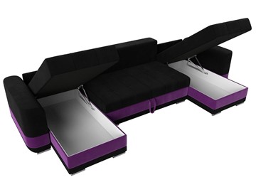 П-образный диван Честер, Черный/фиолетовый (вельвет) в Богдановиче - предосмотр 5