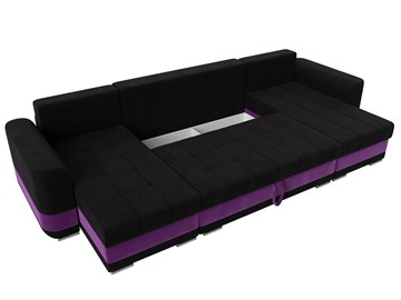 П-образный диван Честер, Черный/фиолетовый (вельвет) в Богдановиче - предосмотр 6