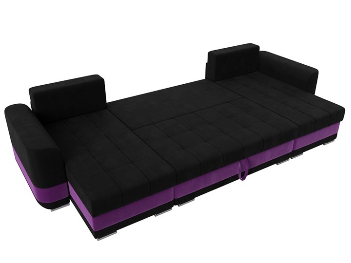 П-образный диван Честер, Черный/фиолетовый (вельвет) в Богдановиче - изображение 7